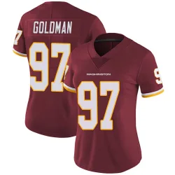 Women's Eddie Goldman Washington Commanders No.97 Limited Burgundy Team Color Vapor Untouchable Jersey