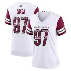 Women's Efe Obada Washington Commanders No.97 Game Jersey - White