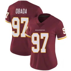 Women's Efe Obada Washington Commanders No.97 Limited Burgundy Team Color Vapor Untouchable Jersey