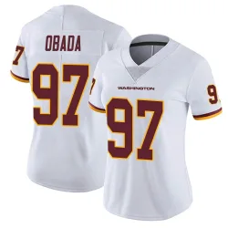 Women's Efe Obada Washington Commanders No.97 Limited Vapor Untouchable Jersey - White