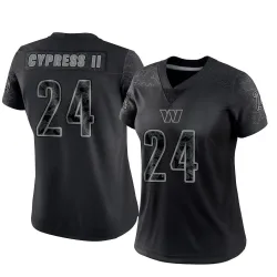 Women's Fentrell Cypress II Washington Commanders No.24 Limited Reflective Jersey - Black
