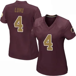 Women's Frankie Luvu Washington Commanders No.4 Game Burgundy Alternate Jersey