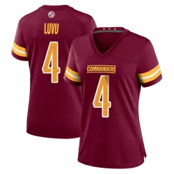 Women's Frankie Luvu Washington Commanders No.4 Game Burgundy Jersey