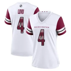 Women's Frankie Luvu Washington Commanders No.4 Game Jersey - White