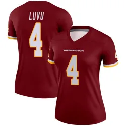 Women's Frankie Luvu Washington Commanders No.4 Legend Burgundy Jersey