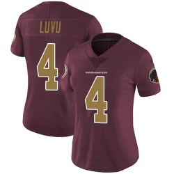 Women's Frankie Luvu Washington Commanders No.4 Limited Burgundy Alternate Vapor Untouchable Jersey