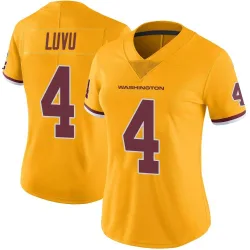 Women's Frankie Luvu Washington Commanders No.4 Limited Color Rush Jersey - Gold