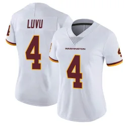 Women's Frankie Luvu Washington Commanders No.4 Limited Vapor Untouchable Jersey - White