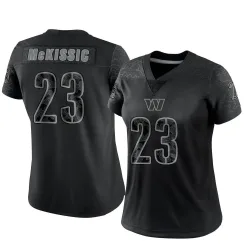Women's J.D. McKissic Washington Commanders No.23 Limited Reflective Jersey - Black