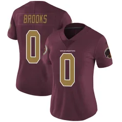 Women's Ja'Corey Brooks Washington Commanders No.0 Limited Burgundy Alternate Vapor Untouchable Jersey