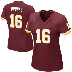 Women's Ja'Corey Brooks Washington Commanders No.16 Game Burgundy Team Color Jersey