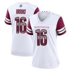 Women's Ja'Corey Brooks Washington Commanders No.16 Game Jersey - White