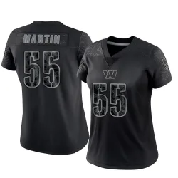 Women's Jacob Martin Washington Commanders No.55 Limited Reflective Jersey - Black