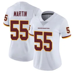 Women's Jacob Martin Washington Commanders No.55 Limited Vapor Untouchable Jersey - White