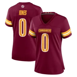 Women's Jacoby Jones Washington Commanders No.0 Game Burgundy Jersey