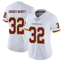 Women's Jacory Croskey-Merritt Washington Commanders No.32 Limited Vapor Untouchable Jersey - White
