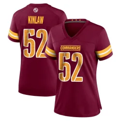 Women's Javon Kinlaw Washington Commanders No.52 Game Burgundy Jersey