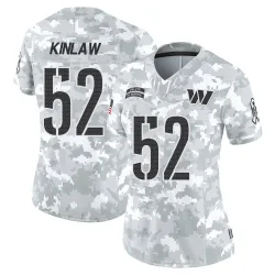 Women's Javon Kinlaw Washington Commanders No.52 Limited 2024 Salute to Service Jersey - Arctic Camo