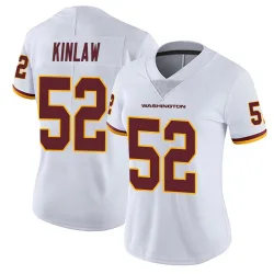 Women's Javon Kinlaw Washington Commanders No.52 Limited Vapor Untouchable Jersey - White
