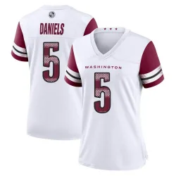Women's Jayden Daniels Washington Commanders No.5 Game Jersey - White