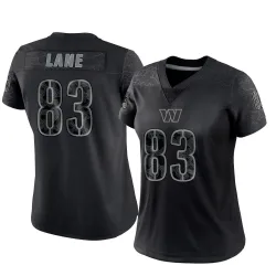 Women's Jaylin Lane Washington Commanders No.83 Limited Reflective Jersey - Black
