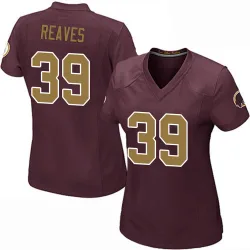 Women's Jeremy Reaves Washington Commanders No.39 Game Burgundy Alternate Jersey