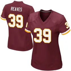 Women's Jeremy Reaves Washington Commanders No.39 Game Burgundy Team Color Jersey