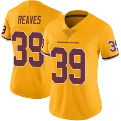 Women's Jeremy Reaves Washington Commanders No.39 Limited Color Rush Jersey - Gold