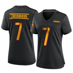 Women's Joe Theismann Washington Commanders No.7 Game Alternate Jersey - Black