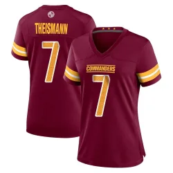 Women's Joe Theismann Washington Commanders No.7 Game Burgundy Jersey