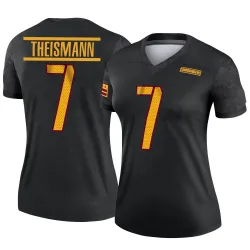 Women's Joe Theismann Washington Commanders No.7 Legend Alternate Jersey - Black