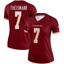 Women's Joe Theismann Washington Commanders No.7 Legend Burgundy Jersey