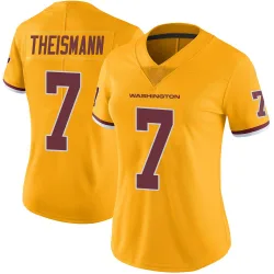 Women's Joe Theismann Washington Commanders No.7 Limited Color Rush Jersey - Gold