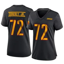 Women's Josh Conerly Jr. Washington Commanders No.72 Game Alternate Jersey - Black