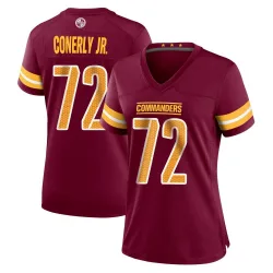 Women's Josh Conerly Jr. Washington Commanders No.72 Game Burgundy Jersey