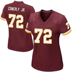 Women's Josh Conerly Jr. Washington Commanders No.72 Game Burgundy Team Color Jersey
