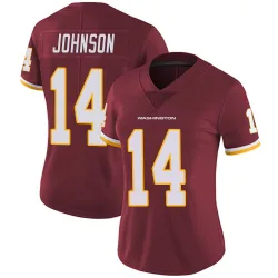 Women's Josh Johnson Washington Commanders No.14 Limited Burgundy Team Color Vapor Untouchable Jersey