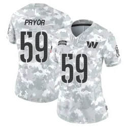 Women's Joshua Pryor Washington Commanders No.59 Limited 2024 Salute to Service Jersey - Arctic Camo
