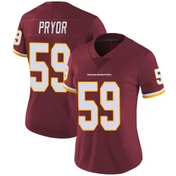 Women's Joshua Pryor Washington Commanders No.59 Limited Burgundy Team Color Vapor Untouchable Jersey