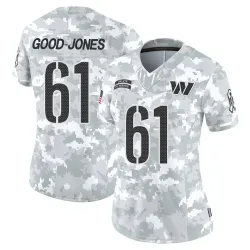 Women's Julian Good-Jones Washington Commanders No.61 Limited 2024 Salute to Service Jersey - Arctic Camo