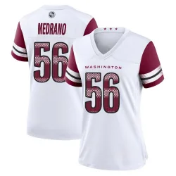 Women's Kain Medrano Washington Commanders No.56 Game Jersey - White