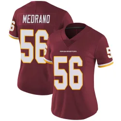 Women's Kain Medrano Washington Commanders No.56 Limited Burgundy Team Color Vapor Untouchable Jersey