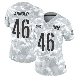 Women's Kam Arnold Washington Commanders No.46 Limited 2024 Salute to Service Jersey - Arctic Camo