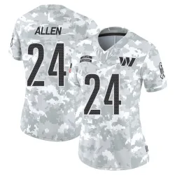 Women's Kazmeir Allen Washington Commanders No.24 Limited 2024 Salute to Service Jersey - Arctic Camo