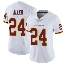 Women's Kazmeir Allen Washington Commanders No.24 Limited Vapor Untouchable Jersey - White