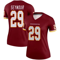 Women's Kevon Seymour Washington Commanders No.29 Legend Burgundy Jersey