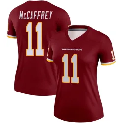 Women's Luke McCaffrey Washington Commanders No.11 Legend Burgundy Jersey