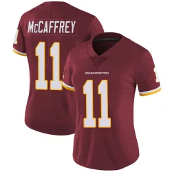 Women's Luke McCaffrey Washington Commanders No.11 Limited Burgundy Team Color Vapor Untouchable Jersey