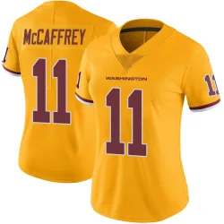 Women's Luke McCaffrey Washington Commanders No.11 Limited Color Rush Jersey - Gold