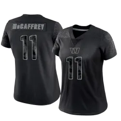 Women's Luke McCaffrey Washington Commanders No.11 Limited Reflective Jersey - Black